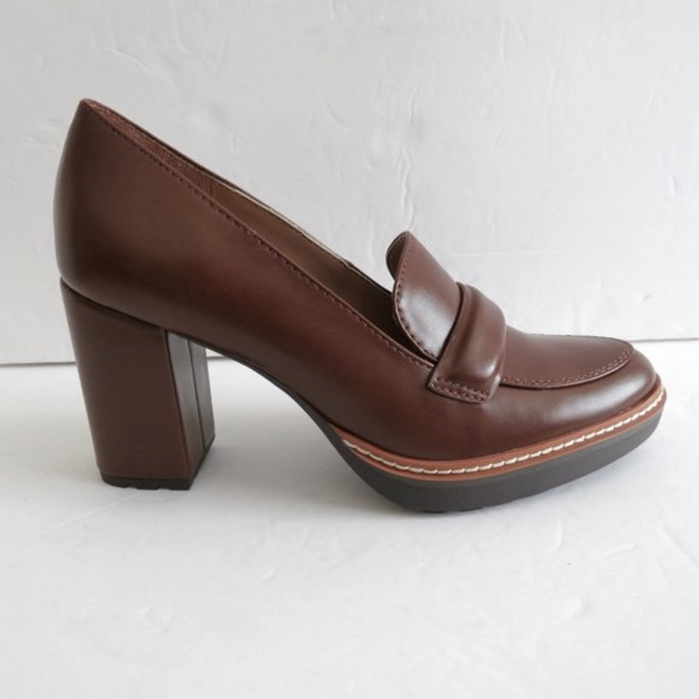 NATURALIZER $110 Women's Dabney Chunky Block Heel Loafers Shoes Size 9M NEW - Picture 7 of 13